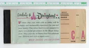 Disneyland Admission Coupon Ticket Book Used Vintage AA88021