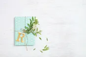 Gold Acrylic Initial Accent Tag