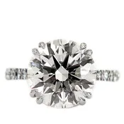 Annabel 5ct Lab-Grown Diamond Engagement Ring with Micro-Pavé