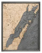 Green Bay Wisconsin Wood Map Art