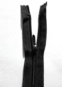 8-9" black zippers