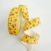 5yd Lemon Floral Cotton Ribbon