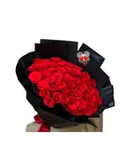 "50  LONG STEM RED ROSES /THE SWEET EXPLORER"