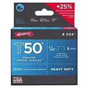 1/4" Arrow T-50 Staples