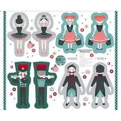 12 Days of Christmas-37" Panel Doll Pillow Multi 2600-32099-X