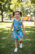 Blue Princess Athletic Set