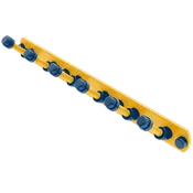Collegiate Collection 6 Position Tie and Belt Rack Bay Area Blue and Gold Edition