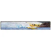 Alaska Seaplane Home Decor Art Print on Real Wood