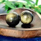 Gold Sheen Obsidian Sphere's - 2-2.5 Inch Crystal Protection Balls