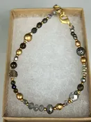AV Silver and Gold Simple Bracelet — Suzanne Crane Fine Stoneware