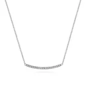14K White Gold 0.20ctw Diamond Necklace