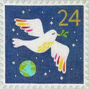 #24 Dove Advent Stamp