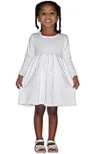 3 Tier Ruffle Dress Long Sleeve