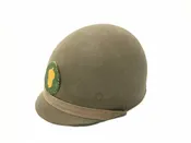 WW2 U.S. Army 87th Infantry Military M1 Helmet Liner &amp; Patch || ref 22106