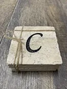 Custom Stone Coasters "C"