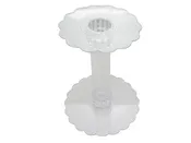 10" Large Plastic Clear Tower Base (12 Pcs)