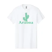 Adult Arizona Minimal Cactus Line Art Graphic T-Shirt