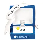 Personalized Engagement Ring Box Ornament