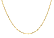 15" Choker Beaded - Classic Gold  2mm