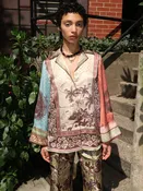Alberta Silk Shirt in Multi