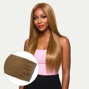 16" Medium Chestnut Brown Seamless Clip-ins (140g)
