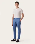 Avion Blue Pure Linen Pants