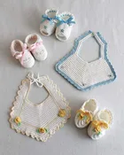 Vintage  Bibs & Booties Crochet Pattern