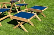 Orleans Folding Teak Foot Stool
