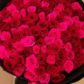 Passion Bouquet Hot Pink & Red