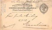1911 Liberty Postal New York to Germany Vintage Postcard AA88347