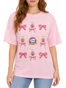 Charms Blow Pop Lollipop Bow Oversized Graphic Tee
