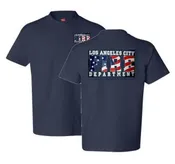 American Flag Los Angeles Fire Dept T-Shirt Kids Tee