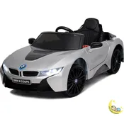 BMW i8 Ride On Car with Leather Seat – Silver