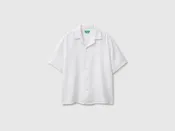 100% linen short-sleeved shirt