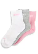 3PK LJ Quarter Crew Socks