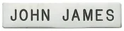 c558 - Custom Engraved Name Plate by Smith & Warren