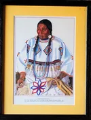 Vintage Winold Reiss "Bird Sings Different" Framed Print