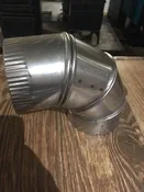 4” Stainless Steel 90° Elbow Coal Stove Direct Vent