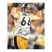 Alan Faneca Signed Arms Up SB XL 8X10 Photo