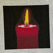 FD394 Glowing Red Candle