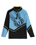 Boys' Ryder Half Zip T-Neck - Cyan Blue