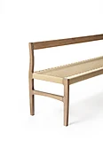 Long (59") Giacomo Bench with back — Michael Yates Design