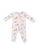 2-Way Zipper Footie - Breakfast Club Pink