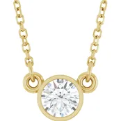 0.30ct Diamond Bezel Necklace