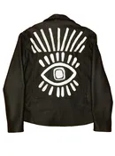 Eye of Providence Leather Biker