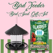 BIRD FEEDER & BIRD SEED GIFT SET