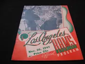1947 Los Angeles Rams Green Bay Packers Game Program — Card & Coin