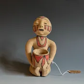 Cochiti Pueblo Polychrome Raingod circa 1930's — Kimosabé Vintage Southwest - Taos -