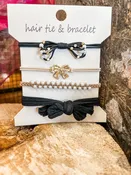 Boho Hair Tie + Bracelet Set