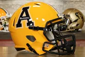 Appalachian State Mountaineers Riddell Speed Display Helmet - Gold Alternate
